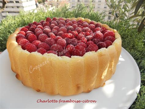 Charlotte Framboise Citron Croquant Fondant Gourmand