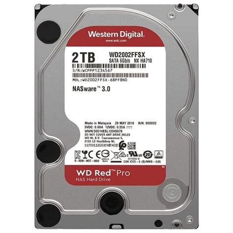 Жесткий диск Western Digital WD Red Pro 2 ТБ WD2002FFSX Festima Ru