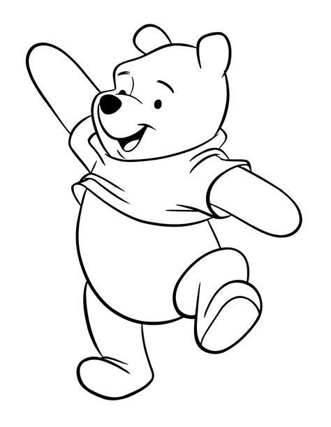 Divertido Winnie De Pooh Para Colorear Imprimir E Dibujar