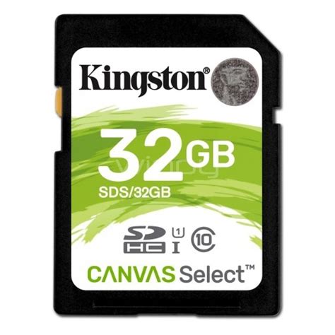 Tarjeta SD Kingston Canvas Select De 32GB SDS 32GB Winpy Cl