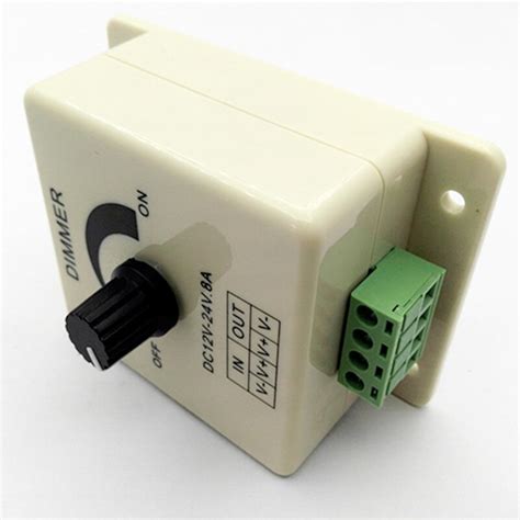 LED Dimmer DC12 24V 8A Verstelbare Helderheid Lamp Grandado