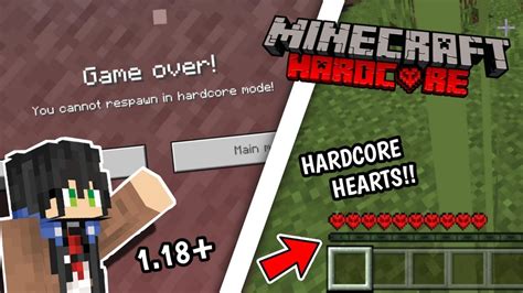 HOW TO PLAY HARDCORE MODE IN MINECRAFT BEDROCK EDITION 1 18 YouTube