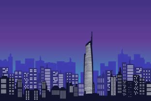 Almas Tower City Vector Background Graphic By Cityvector Creative