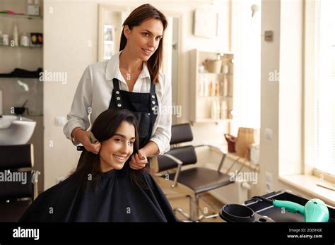 hairdressing woman  res stock photography  images alamy