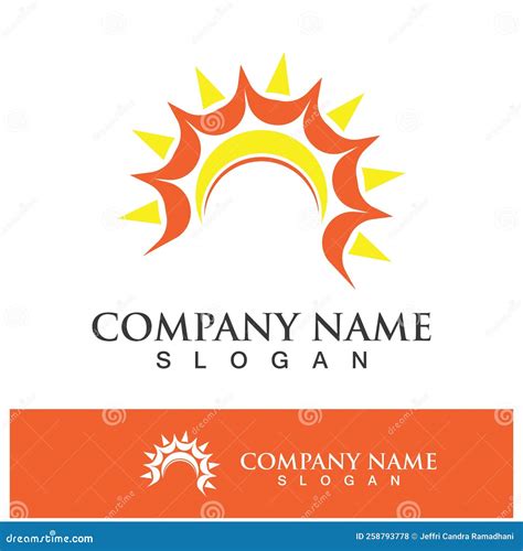 Creative Sun Concept Logo Illustration Stock Vector Illustration Of