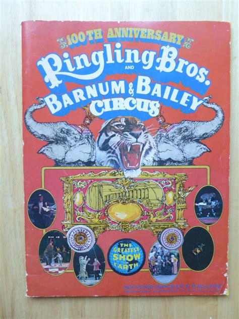 1970 Ringling Bros Barnum And Bailey 100th Anniversary Souvenir Program