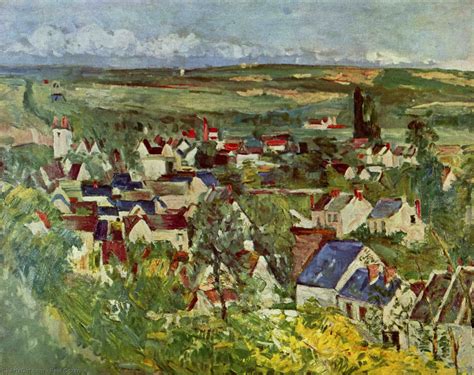 Museu De Reproduções De Arte vista de auvers 1873 por Paul Cezanne