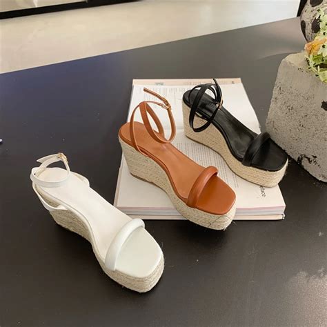 Roman Sandals Espadrilles Platform Women S Clogs Wedge Suit Female