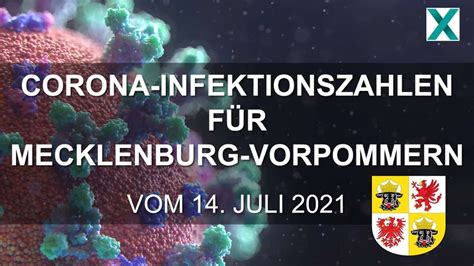 Corona Infektionszahlen für Mecklenburg Vorpommern vom 14 07 2021