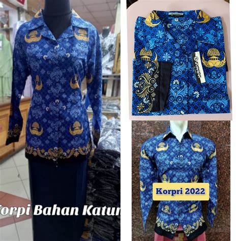 Baju Seragam Korpri Terbaru Seragam Korpri Wanita Atasan Baju