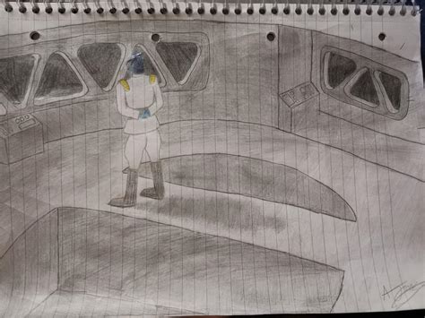 Thrawn on the Bridge of the Chimaera... Just some bad fan art for ya ...