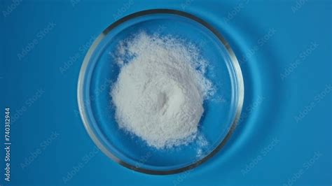 Sodium Carboxymethyl Cellulose Food Additive E466 In Petri Dish CMC