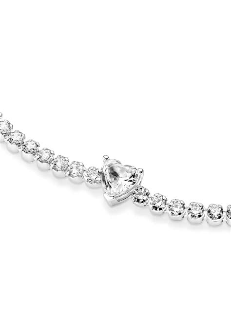 Buy Pandora Pandora Sparkling Heart Tennis Bracelet Online Zalora Malaysia