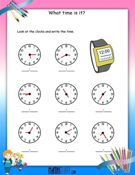 Time Grade 2 Math Worksheets