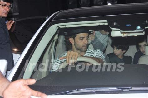 Hrithik Roshan Snapped With Kids Hrehaan Roshan and Hridhaan Roshan Media