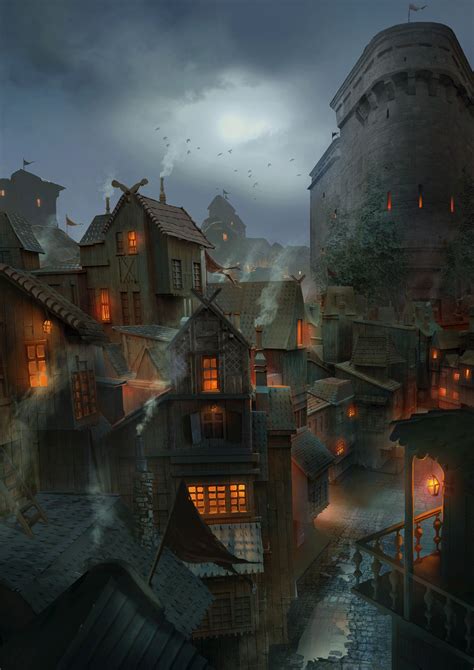 Artworkbrpea Fantasy Town Fantasy