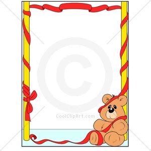 TEDDY BEAR CLIPART BORDER CUTE - 45px Image #15