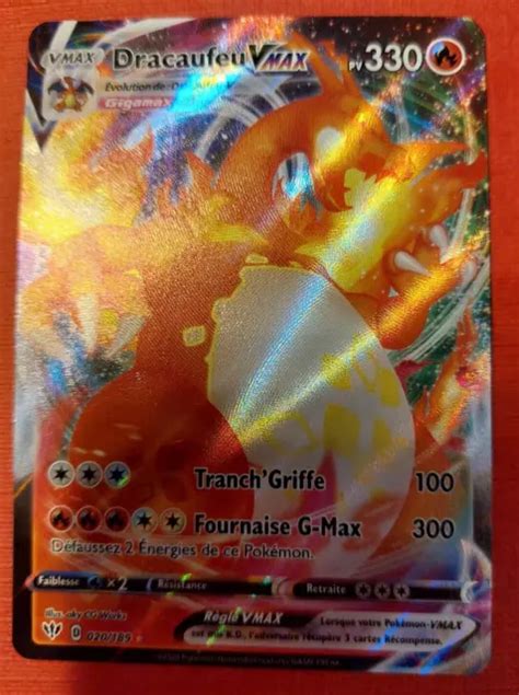 Carte Pokemon Dracaufeu Vmax T N Bres Embras Es Neuf Fr Eur