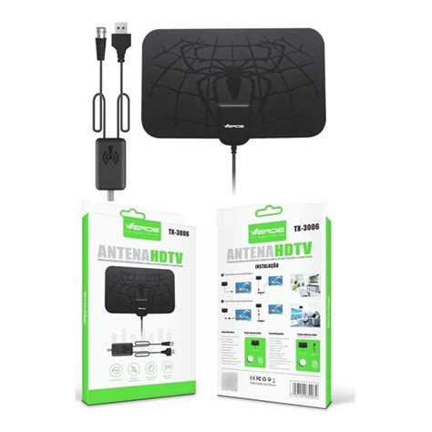 Antena Interna Amplificador Sinal Hdtv Para Tv Digital Shopee Brasil