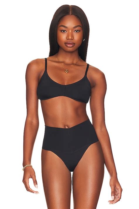 Lspace Fused Alec Bikini Top In Black Revolve