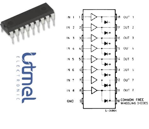 ULN2803A Transistor Array: Pinout, Circuit, and Datasheet