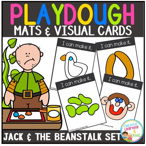 Playdough Mats And Visual Cards Fairy Tale Jack And The Bea