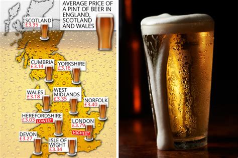 Cheapest Pint In Uk Revealed On Beer Map Daily Star