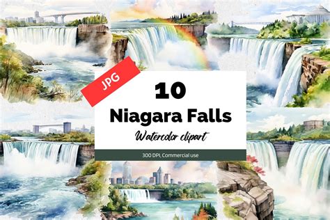 Niagara Falls Clipart Graphic By KiwiCakeStudio Creative Fabrica