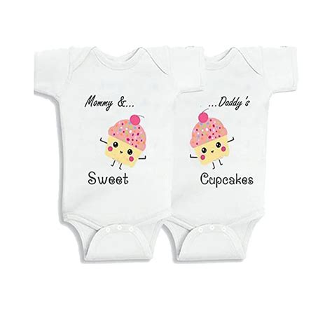 Culbutomind Twins Baby Clothes Twin Girl Outfits Organic Cotton Cute ...