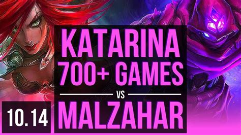 Katarina Vs Malzahar Mid 2 5m Mastery Points 700 Games Kda 21 4