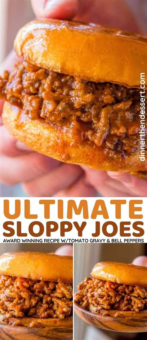 Classic Sloppy Joes In 20 Minutes With A Homemade Tomato Gravy And Bell Peppers On Hamburger