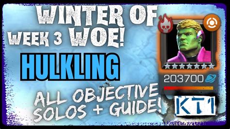 Winter Of Woe Hulkling All Objective Soloes Fight Breakdown And