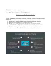 Change Managment Plan Docx Charles Coker CMGT 555 Systems Analysis