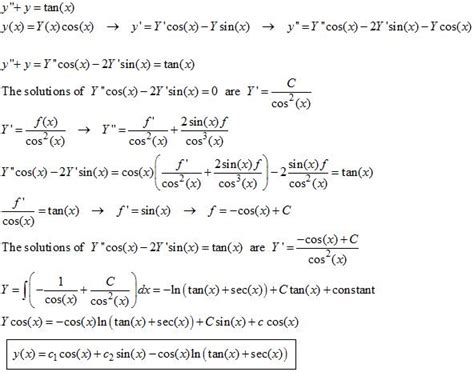 Solving Second Order Non Homogeneous Differential Equation 3