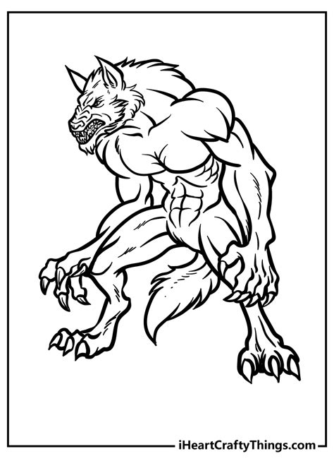 Werewolf Pictures To Color