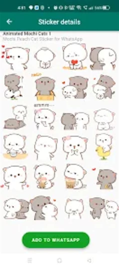 Animated Mochi Peach Stickers for Android - Download