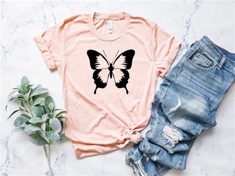 Butterfly TShirt Cute Butterfly Shirt Butterfly Graphic Tee Etsy