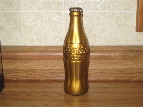 1920 S Coca Cola Unopened Bottle Painted Gold Collectors Weekly