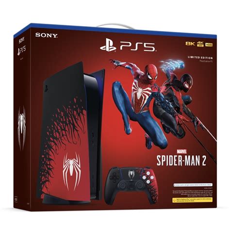 Sony Ps5 Console C Chassis Marvel Spider Man 2 Limited Edition Th