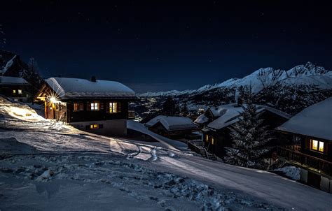 Switzerland Winter Village Wallpapers - Wallpaper Cave