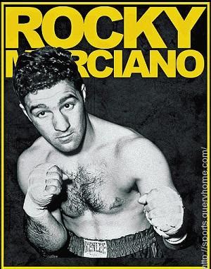 Who did Rocky Marciano knockout to win the heavyweight title in 1953?