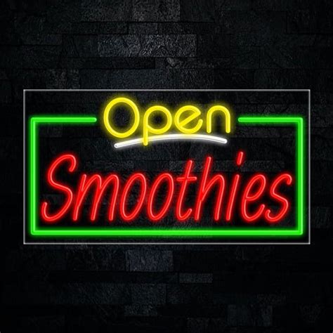 Smoothies LED Neon Sign 33 L X 18 H 35866 Walmart