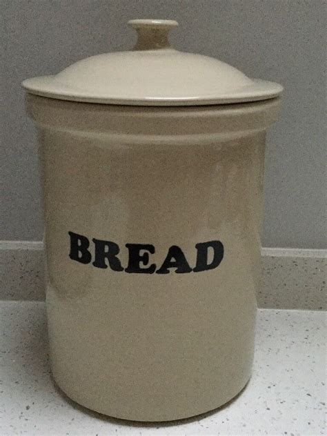 Bread Bin Large Vintage Ceramic Stoneware Container By Pearsons Of