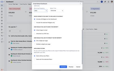 Share Dashboard via Email – Salesmate