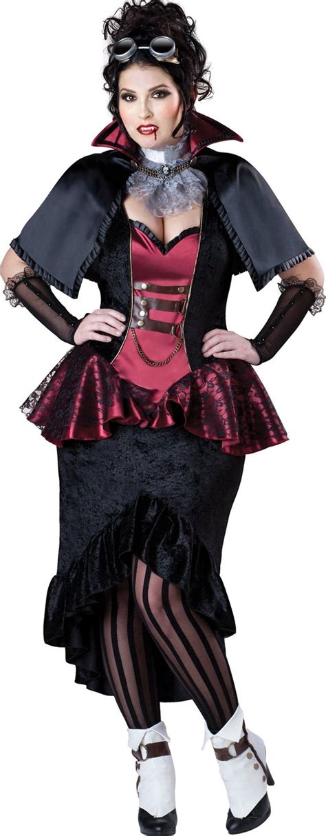 Incharacter Costumes Llc Plus Size Steampunk Vampiress Plus Size Vampire Costume Plus Size