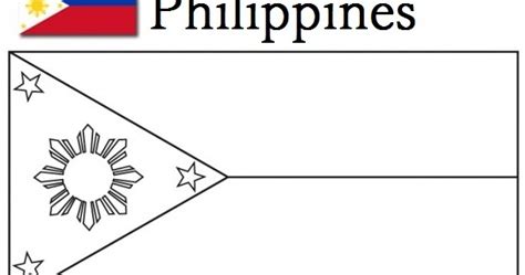 Geography Blog: Philippines Flag Coloring Page