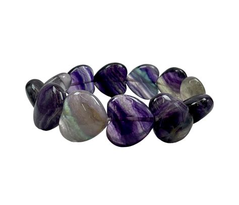 Fluorite Heart Bracelet Craftstones