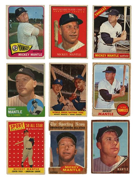 Mickey Mantle Baseball Card Collection (25)