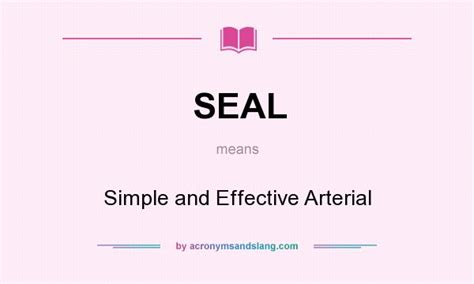 Seal Simple And Effective Arterial In Undefined By