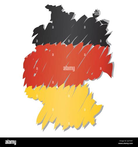 Flag map Germany, vector illustration Stock Vector Image & Art - Alamy